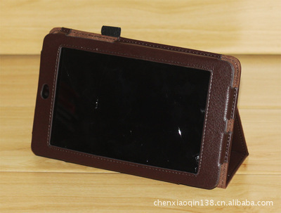 优选Google Nexus 7二折支架荔枝纹皮套 新超越通讯行专业供货解析